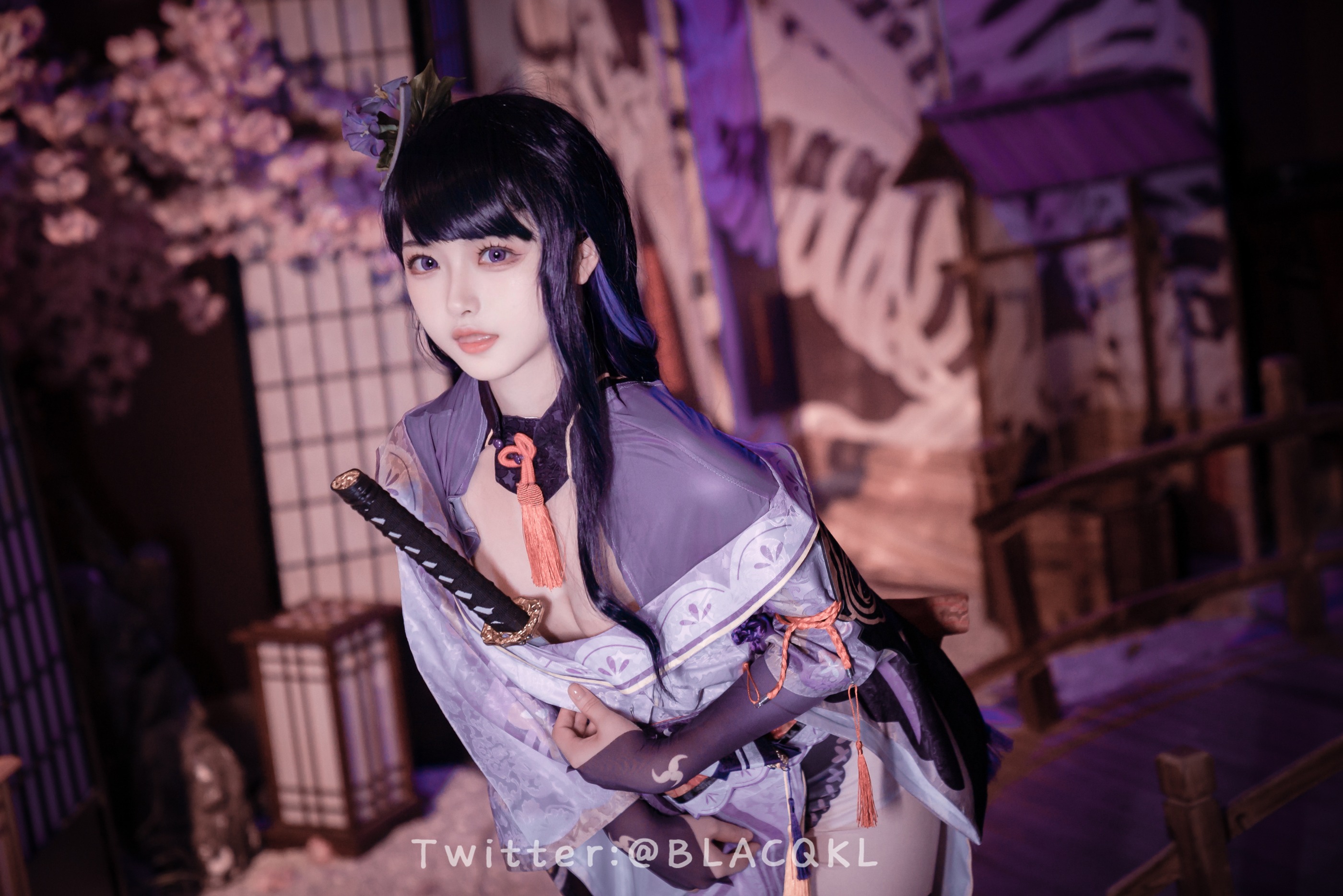 图片[1]-白莉爱吃巧克力 – NO.005 雷电将军[57P]-XikXak